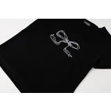 【2点セット】リボンプリントクロップドTシャツ＋フリルドッキングパンツ | URBAN CHERRY | 詳細画像21 