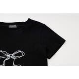 【2点セット】リボンプリントクロップドTシャツ＋フリルドッキングパンツ | URBAN CHERRY | 詳細画像23 
