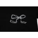 【2点セット】リボンプリントクロップドTシャツ＋フリルドッキングパンツ | URBAN CHERRY | 詳細画像24 