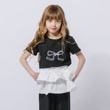 【2点セット】リボンプリントクロップドTシャツ＋フリルドッキングパンツ | URBAN CHERRY | 詳細画像6 
