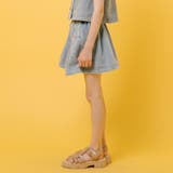 【2点セット】デニムスカラップカラートップス＋プリーツスカート | URBAN CHERRY | 詳細画像12 