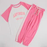 【2点セット】フロントロゴプリントラグラントップス＋サイドラインパンツ | URBAN CHERRY | 詳細画像2 