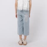 【2点セット】ノースリーブレースペプラムトップス＋デニムパンツ | URBAN CHERRY | 詳細画像14 