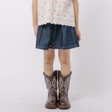 【3点セット】ノースリーブトップス＋フラワーキャミ＋デニムスカート | URBAN CHERRY | 詳細画像12 