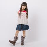 【3点セット】ノースリーブトップス＋フラワーキャミ＋デニムスカート | URBAN CHERRY | 詳細画像15 