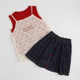 【3点セット】ノースリーブトップス＋フラワーキャミ＋デニムスカート | URBAN CHERRY | 詳細画像2 