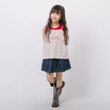 【3点セット】ノースリーブトップス＋フラワーキャミ＋デニムスカート | URBAN CHERRY | 詳細画像3 