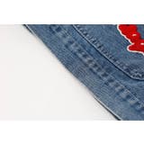 【2点セット】フロッキーロゴデザインデニムビスチェ＋ストレートパンツ | URBAN CHERRY | 詳細画像19 