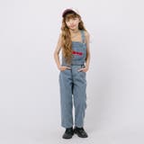 【2点セット】フロッキーロゴデザインデニムビスチェ＋ストレートパンツ | URBAN CHERRY | 詳細画像3 
