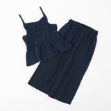 【2点セット】シャーリングキャミトップス+ストレートパンツ | URBAN CHERRY | 詳細画像2