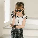 【セパレート2点セット】バイカラーリボントップス+ドットフリルパンツ水着 | URBAN CHERRY | 詳細画像15