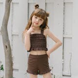 【セパレート3点セット】チェックシアートップス+ギャザーキャミトップス+フリルパ… | URBAN CHERRY | 詳細画像16