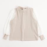 【伸縮性・保温性バツグン】シフォンドッキングバックリボンリブトップス | URBAN CHERRY | 詳細画像5