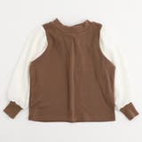 【伸縮性・保温性バツグン】シフォンドッキングバックリボンリブトップス | URBAN CHERRY | 詳細画像6