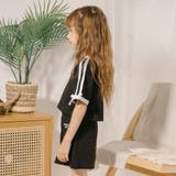 【さらっと触感】ワッフルリボンラインクロップドTシャツ | URBAN CHERRY | 詳細画像10