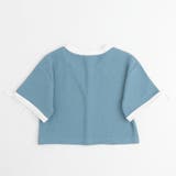 【さらっと触感】ワッフルリボンラインクロップドTシャツ | URBAN CHERRY | 詳細画像9