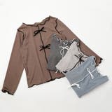 【快適リブ】フロントリボンメロウフリルトップス | URBAN CHERRY | 詳細画像2
