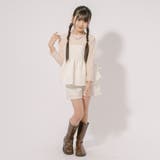 【ふくれジャガード】サイドカットリボンペプラムキャミチュニック | URBAN CHERRY | 詳細画像37 