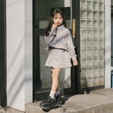 【U.TRACK】バックプリントクロップドハーフジップトップス | URBAN CHERRY | 詳細画像49