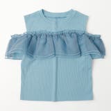 【快適さらリブ素材】カットショルダーシアーフリルリブトップス | URBAN CHERRY | 詳細画像9