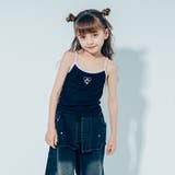 【快適さらリブ素材】ハートプリント配色パイピングキャミソール | URBAN CHERRY | 詳細画像23 