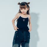 【快適さらリブ素材】ハートプリント配色パイピングキャミソール | URBAN CHERRY | 詳細画像6 