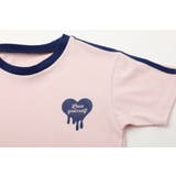 【吸水速乾】ハートプリントラインリンガーTシャツ | URBAN CHERRY | 詳細画像34