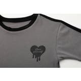 【吸水速乾】ハートプリントラインリンガーTシャツ | URBAN CHERRY | 詳細画像37