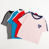【吸水速乾】ハートプリントラインリンガーTシャツ | URBAN CHERRY | 詳細画像7