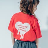 【吸水速乾】オーバーサイズハートロゴプリントTシャツ | URBAN CHERRY | 詳細画像5