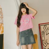 ポッププリントカットデザインネックTシャツ | URBAN CHERRY | 詳細画像4