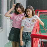 ポッププリントカットデザインネックTシャツ | URBAN CHERRY | 詳細画像46