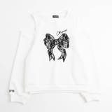 【CHIPIE/シピ】レースリボン刺繍カットショルダートレーナー | URBAN CHERRY | 詳細画像6 