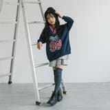 【U.TRACK/ユードットトラック】オーバーサイズVネックロゴトップス | URBAN CHERRY | 詳細画像12