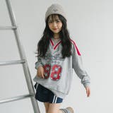 【U.TRACK/ユードットトラック】オーバーサイズVネックロゴトップス | URBAN CHERRY | 詳細画像16