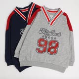 【U.TRACK/ユードットトラック】オーバーサイズVネックロゴトップス | URBAN CHERRY | 詳細画像2