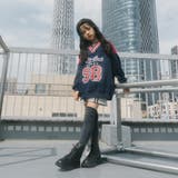 【U.TRACK/ユードットトラック】オーバーサイズVネックロゴトップス | URBAN CHERRY | 詳細画像33