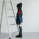 【U.TRACK/ユードットトラック】オーバーサイズVネックロゴトップス | URBAN CHERRY | 詳細画像7