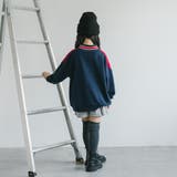 【U.TRACK/ユードットトラック】オーバーサイズVネックロゴトップス | URBAN CHERRY | 詳細画像8