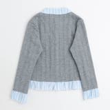 シャツドッキングリボン刺繍カーディガン | URBAN CHERRY | 詳細画像4