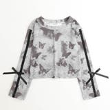 バタフライプリントデザインサイドリボントップス | URBAN CHERRY | 詳細画像2 