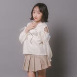 【CHIPIE/シピ】カットショルダーリボン刺繍ニット | URBAN CHERRY | 詳細画像29 