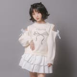 【CHIPIE/シピ】カットショルダーリボン刺繍ニット | URBAN CHERRY | 詳細画像4 