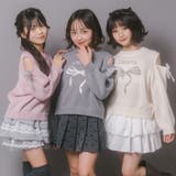 【CHIPIE/シピ】カットショルダーリボン刺繍ニット | URBAN CHERRY | 詳細画像56 