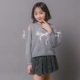 【CHIPIE/シピ】カットショルダーリボン刺繍ニット | URBAN CHERRY | 詳細画像6 