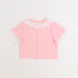 【綿100%/吸水速乾】レースフリルフレンチハートプリントクロップドTシャツ | URBAN CHERRY | 詳細画像11
