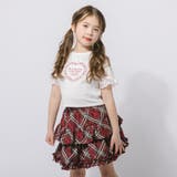 【綿100%/吸水速乾】レースフリルフレンチハートプリントクロップドTシャツ | URBAN CHERRY | 詳細画像14