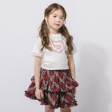 【綿100%/吸水速乾】レースフリルフレンチハートプリントクロップドTシャツ | URBAN CHERRY | 詳細画像3