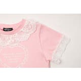 【綿100%/吸水速乾】レースフリルフレンチハートプリントクロップドTシャツ | URBAN CHERRY | 詳細画像44