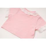 【綿100%/吸水速乾】レースフリルフレンチハートプリントクロップドTシャツ | URBAN CHERRY | 詳細画像46